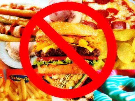 อาหารที่ควรหลีกเลี่ยง